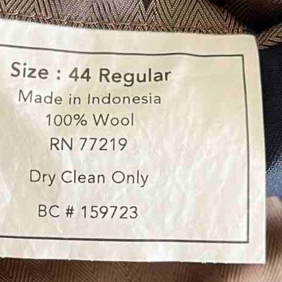 Joseph & Feiss Gold Blazer, Navy , 44 Reg 100% WORESTER WOOL EXECUTIVE Fit - Picture 7 of 16